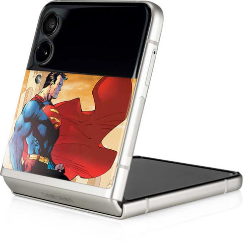 DC Comics Superman For Tomorrow Cover Art by Jim Lee Galaxy Z Flip3 5G Skin